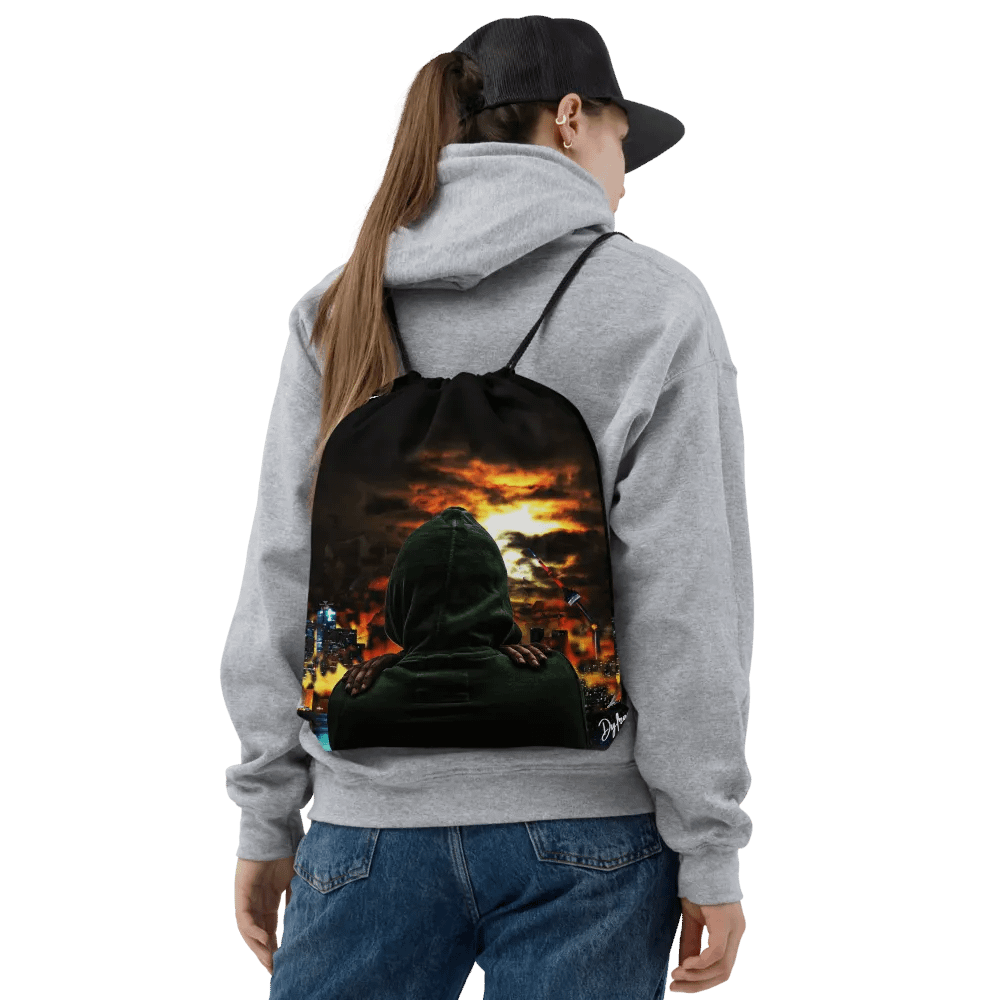 City In Chaos String Bag Custom Desgin product image (2)