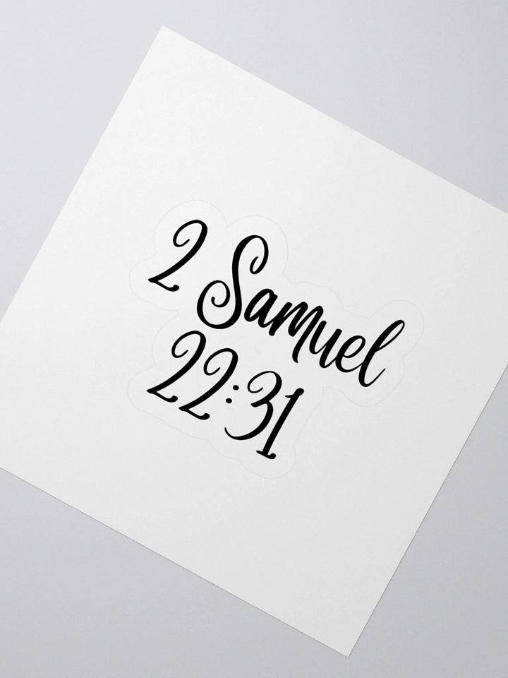 2 Samuel 22:31 product image (6)