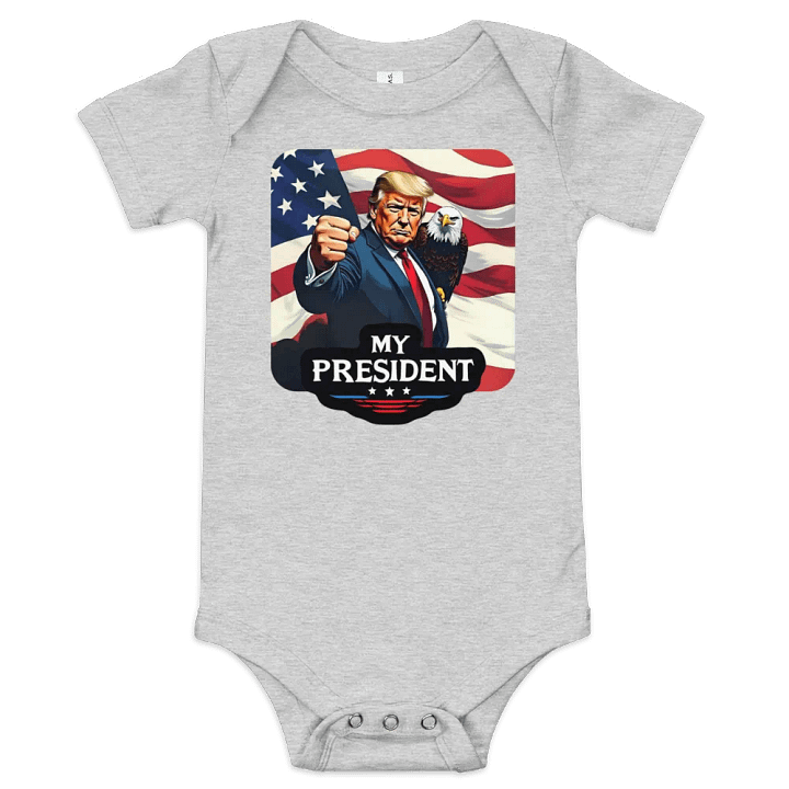 Baby One-Piece: Trump, My President, with Eagle product image (3)