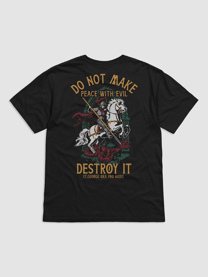 St. George Ora Pro Nobis (Front Cross, design back) heavy tee product image (2)