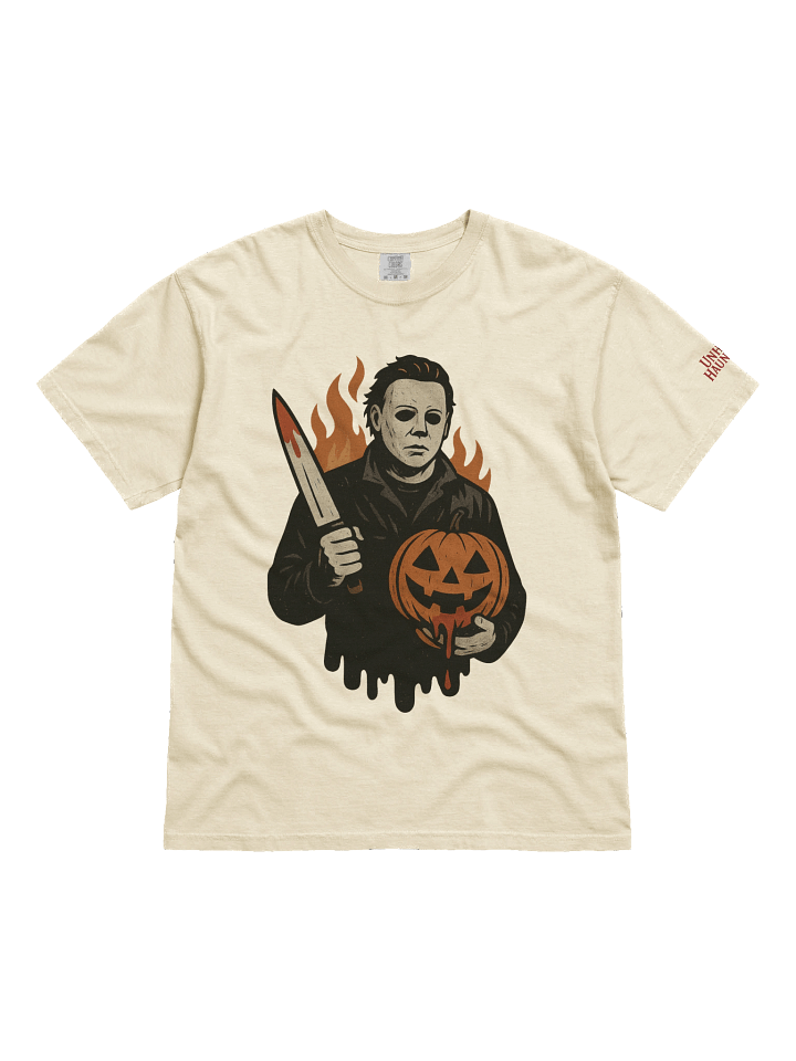 Unholy Hauntings Myers Tan Tee product image (1)