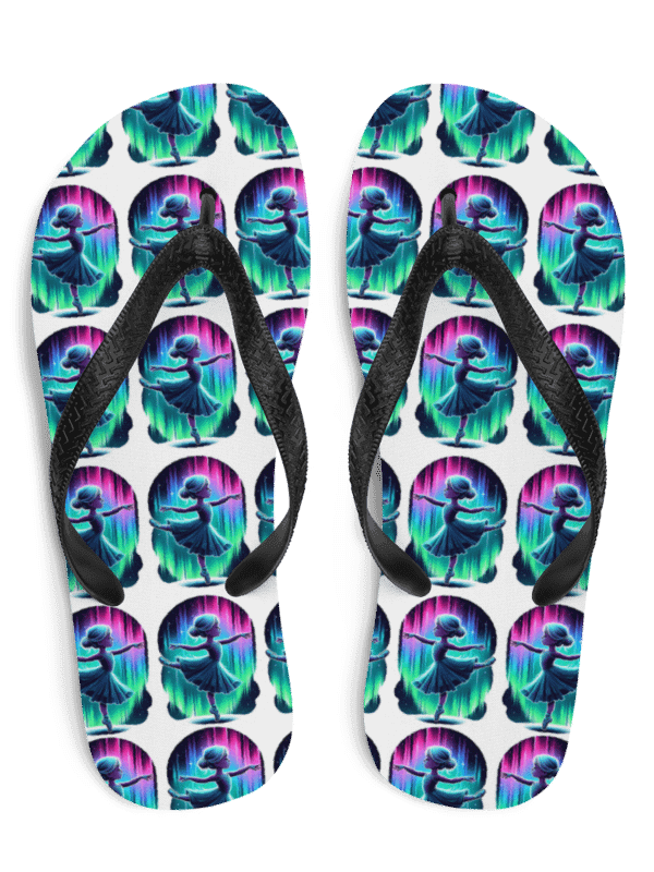 Northern Lights Ballet Flip Flops product image (1)