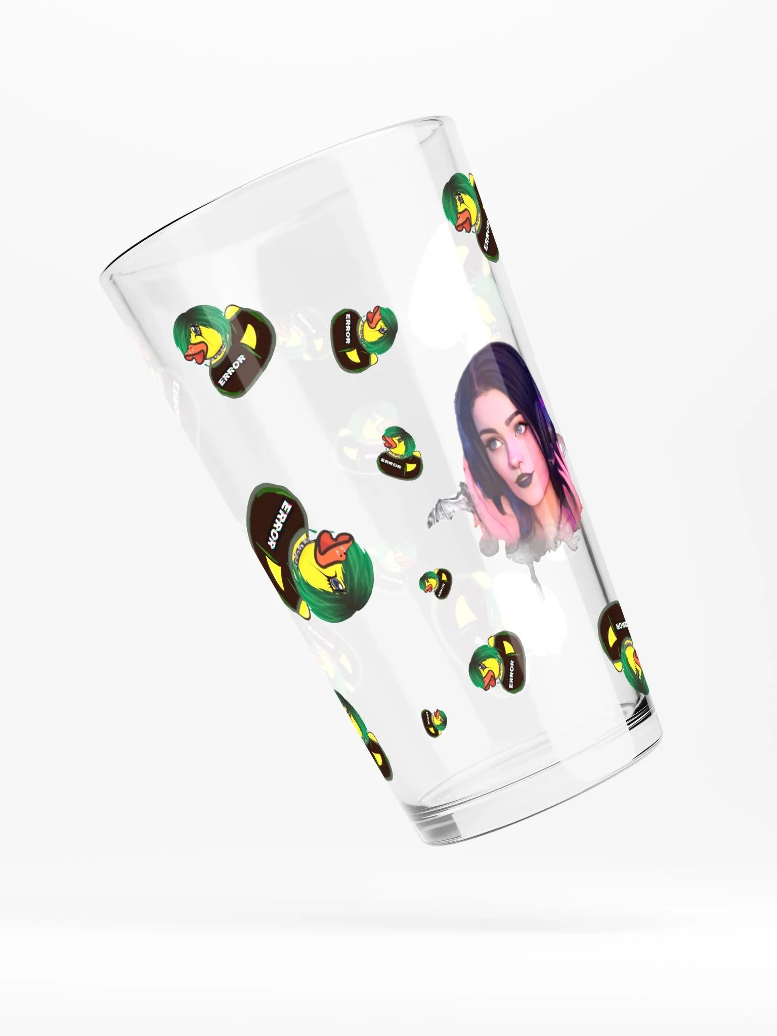 Multi-Goth Duck Shaker Pint Glass product image (4)