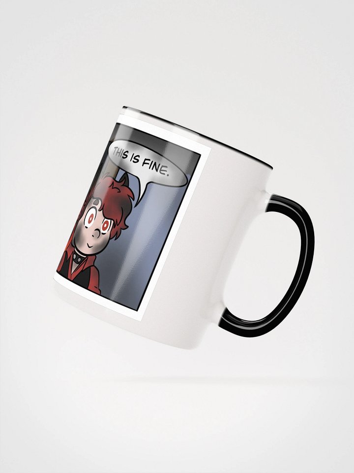 Ceramic Mug with Color Inside - This Is Fine Meme product image (9)