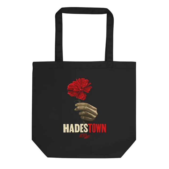 Wait For Me Red Carnation Black Tote product image (1)
