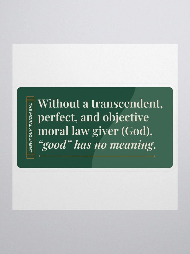 Moral Argument Sticker product image (1)