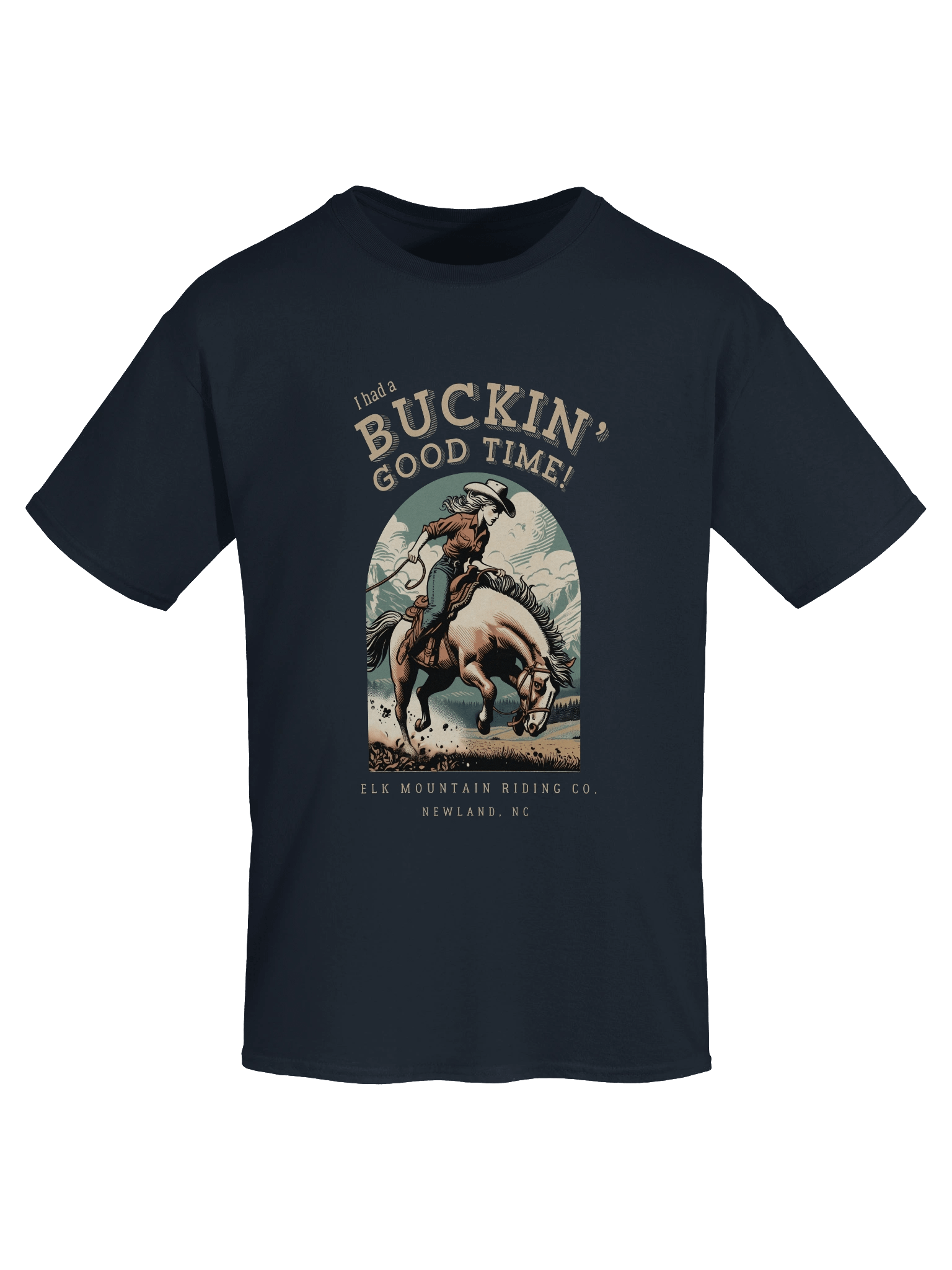 Buckin Good Time Cotton T-Shirt (Dark Colors) product image (19)