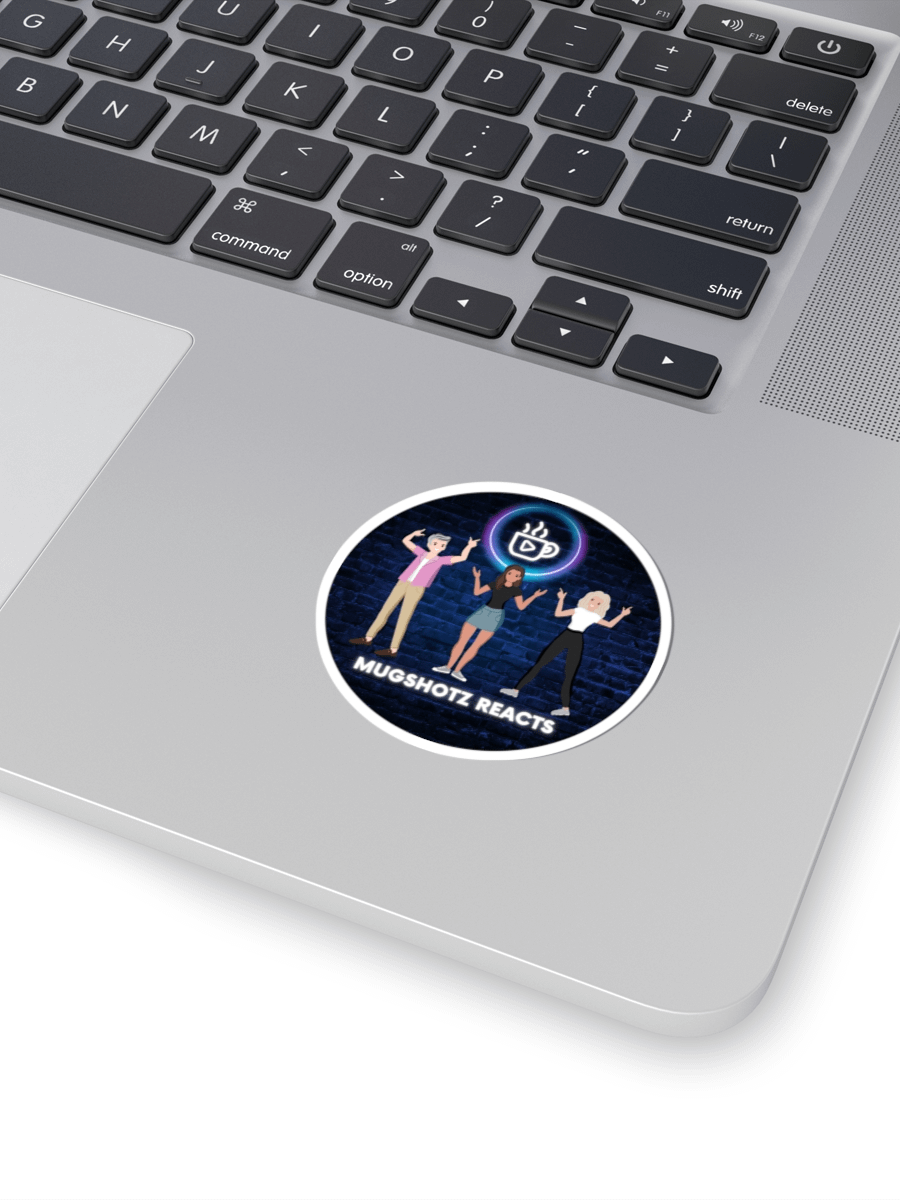 Mugshotz Reacts Cartoon Sticker – Fan Art Vinyl Decal Featuring Stef, Lindsay & Ashley product image (2)