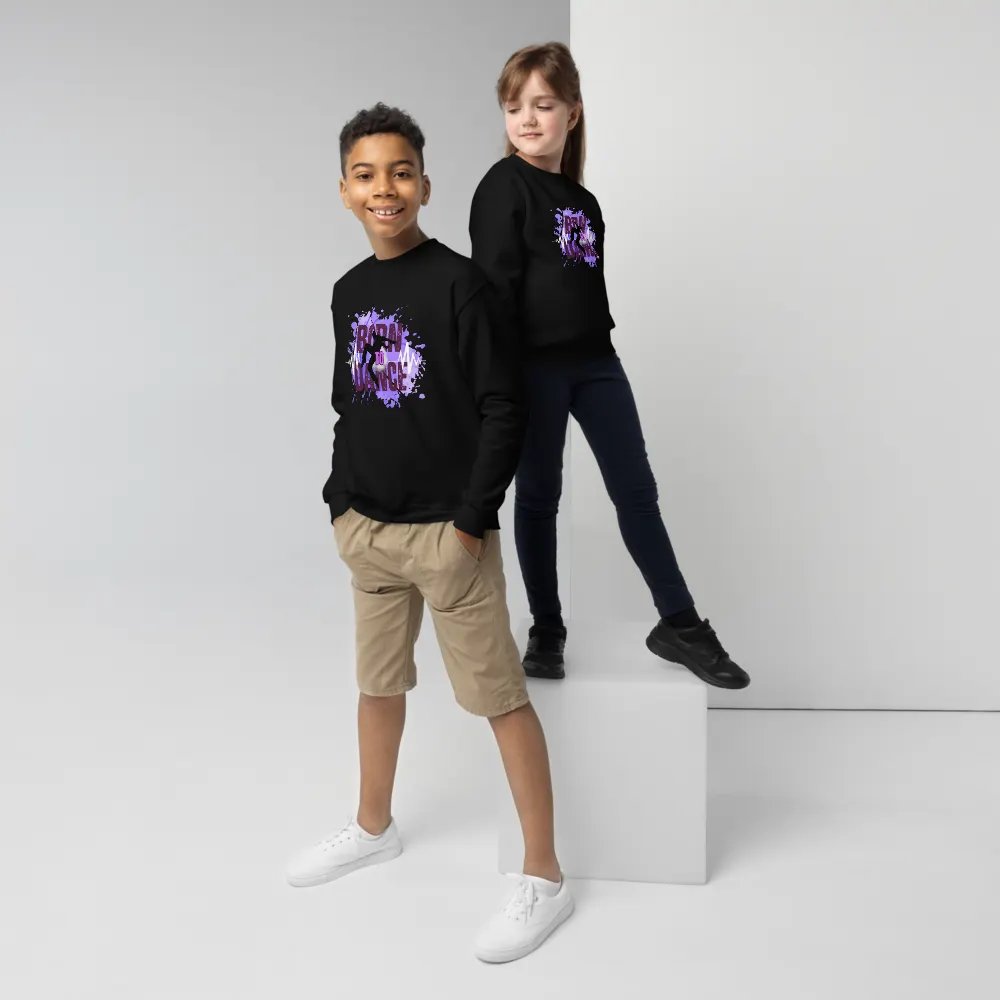 Born to Dance His Silhouette Youth Sweatshirt product image (4)