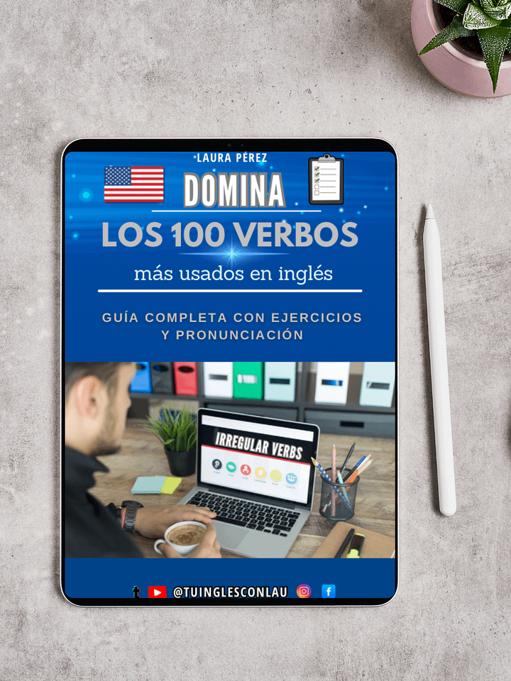 ✅💻Ebook "Domina los 100 verbos más comunes en INGLÉS"🌎 product image (1)