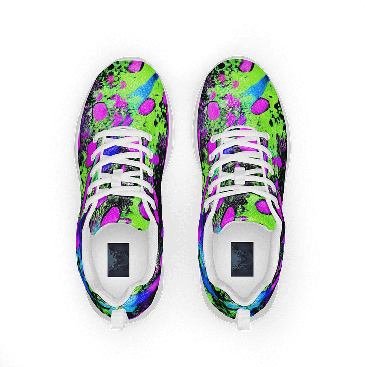 Shadow Garden Neon Splatter Athletic Sneakers product image (1)