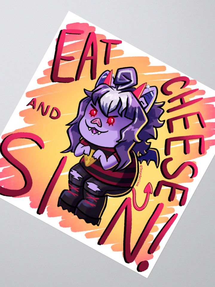 Trash Bat Char - eat cheese and SIN [sticker] product image (2)