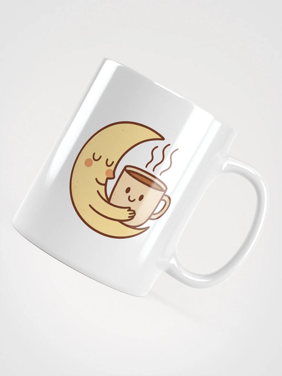 Moon and Coffee White Glossy Mug product image (10)