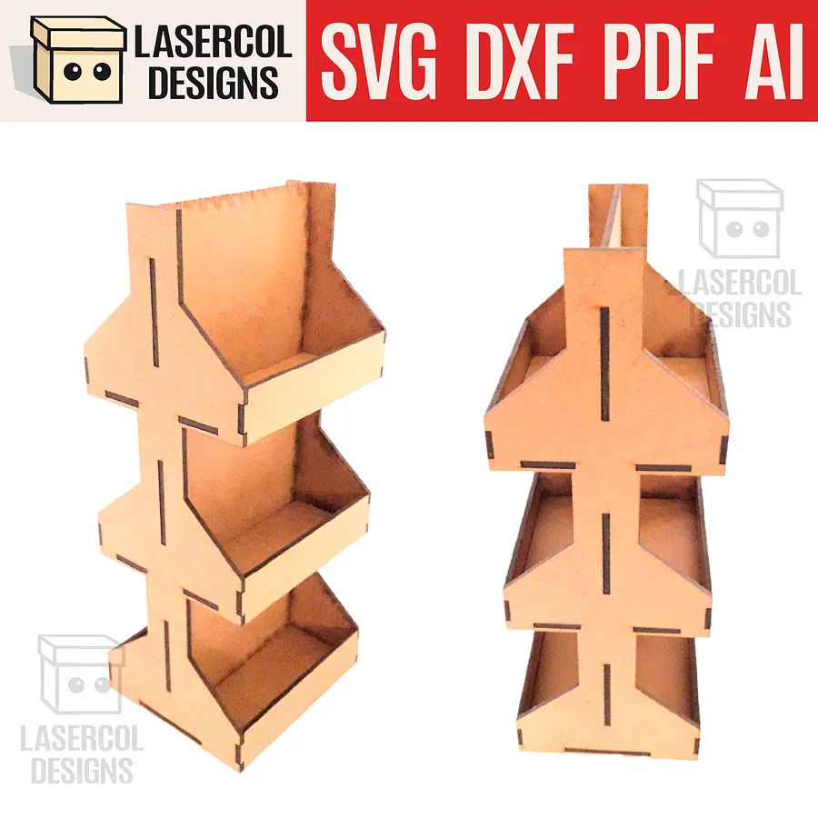 6 Pocket Business Card Holder - Laser Cut Files product image (1)