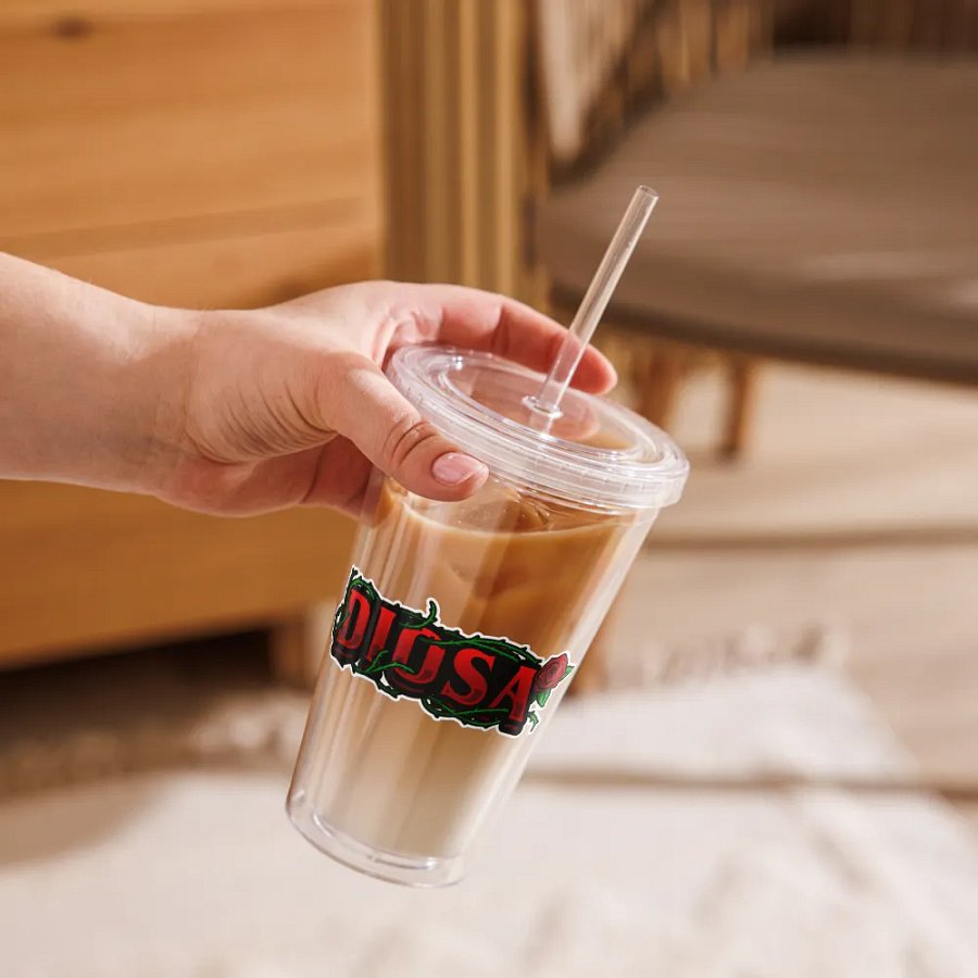 Diosa Double Wall Clear Plastic Tumblr (16oz) product image (9)