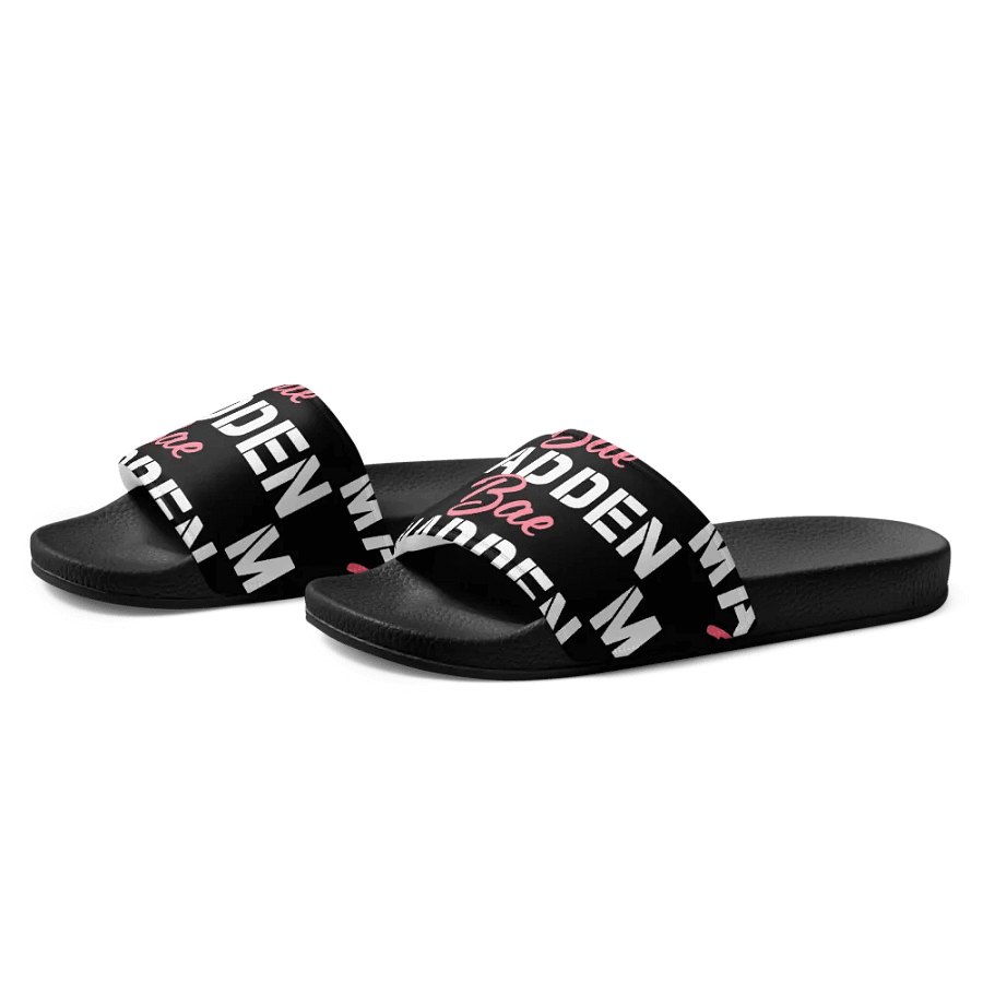 MaddenBae Womens Signature Slides Black product image (2)