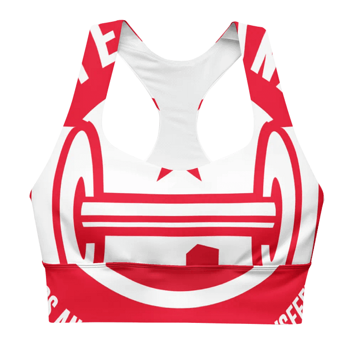 IFBNewsfeed.Org's All-Over Print Recycled Longline Sports Bra product image (1)