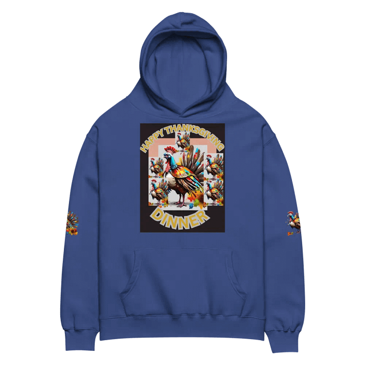 Winter Vibrant Turkey Feast Hoodie product image (2)