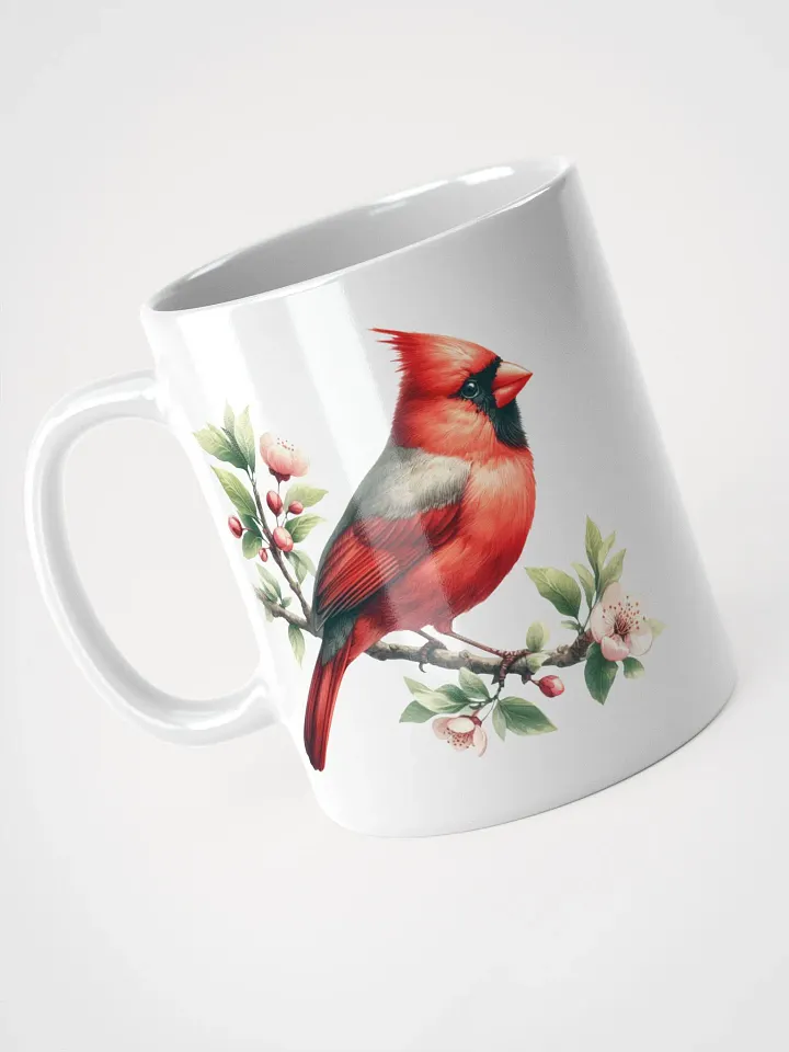 Vivid Cardinals White Glossy Mug product image (2)