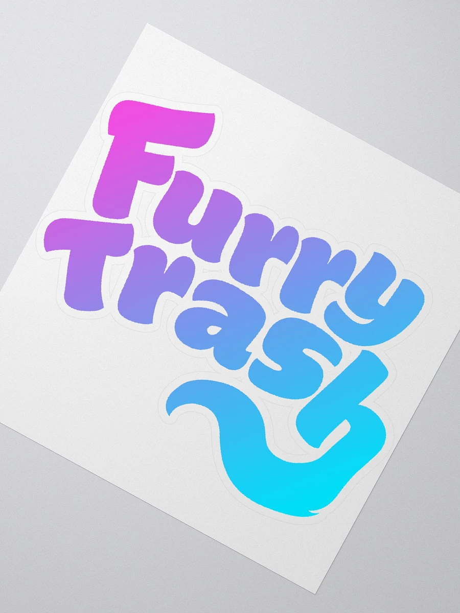 Furry Trash Gradient Sticker product image (2)