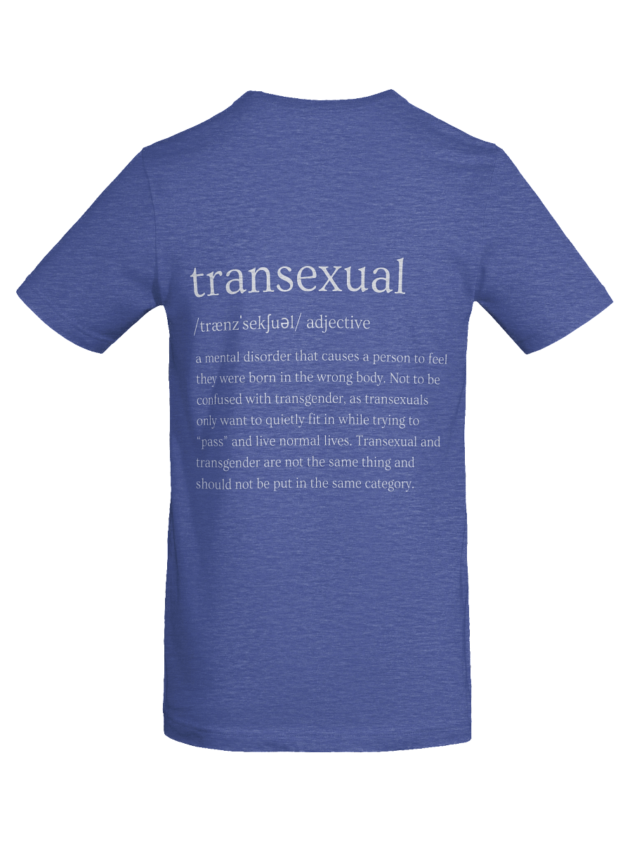 [Buck Angel Shop] Transexual Definition [white letters] - Unisex Graphic Tee product image (29)