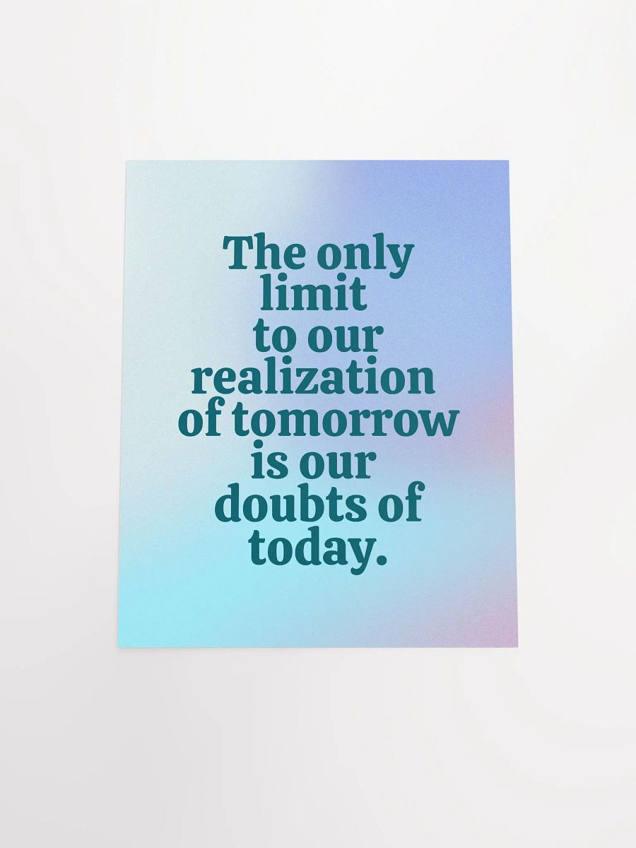 Limitless Tomorrow Motivational Poster product image (5)