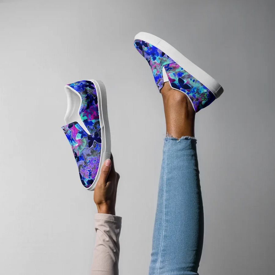 Butterfly nebula slip on canvas shoes (womens) product image (7)