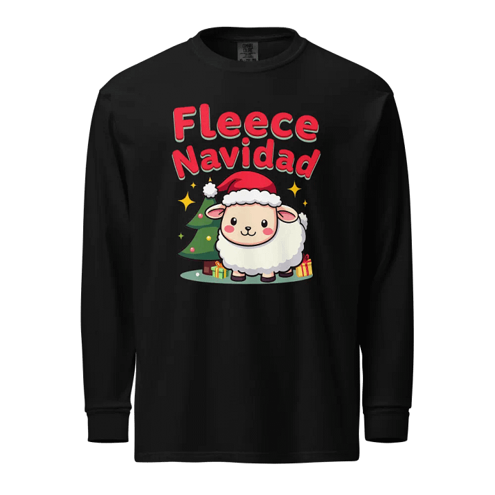 Fleece Navidad Cartoon Sheep Long Sleeve Shirt product image (1)