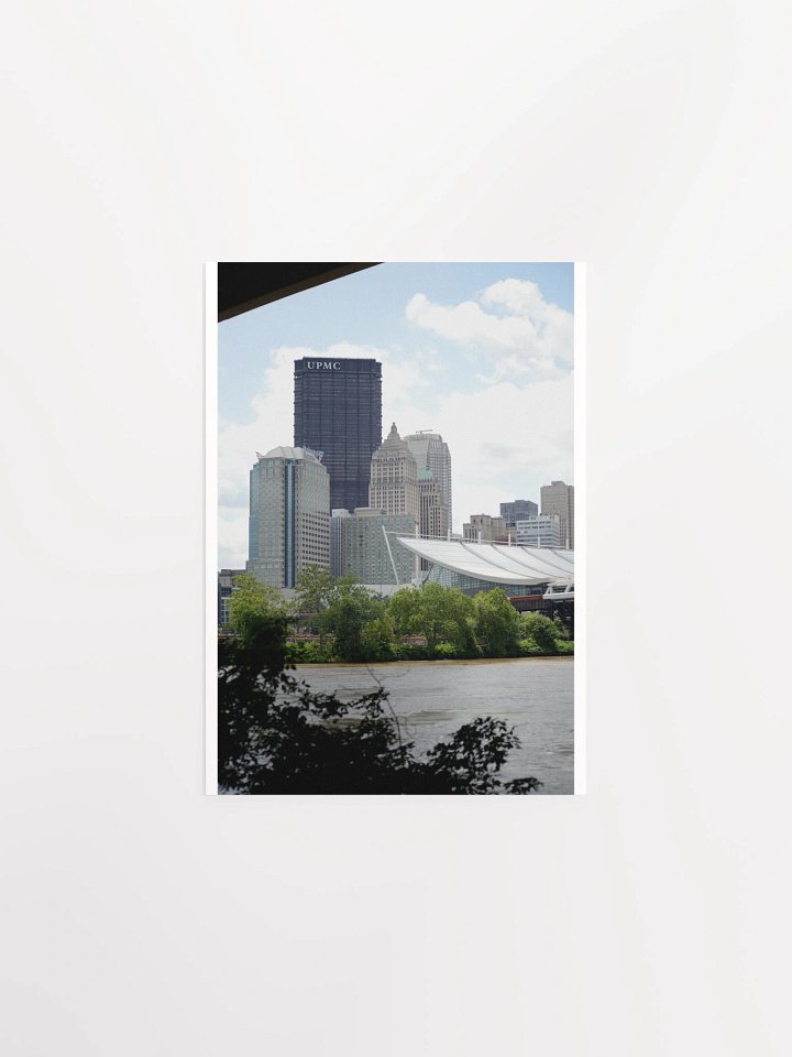 Pittsburgh - U.S. Steel Tower, Gulf Building, and Convention Center from Three Rivers Heritage Trail - print/poster product image (1)