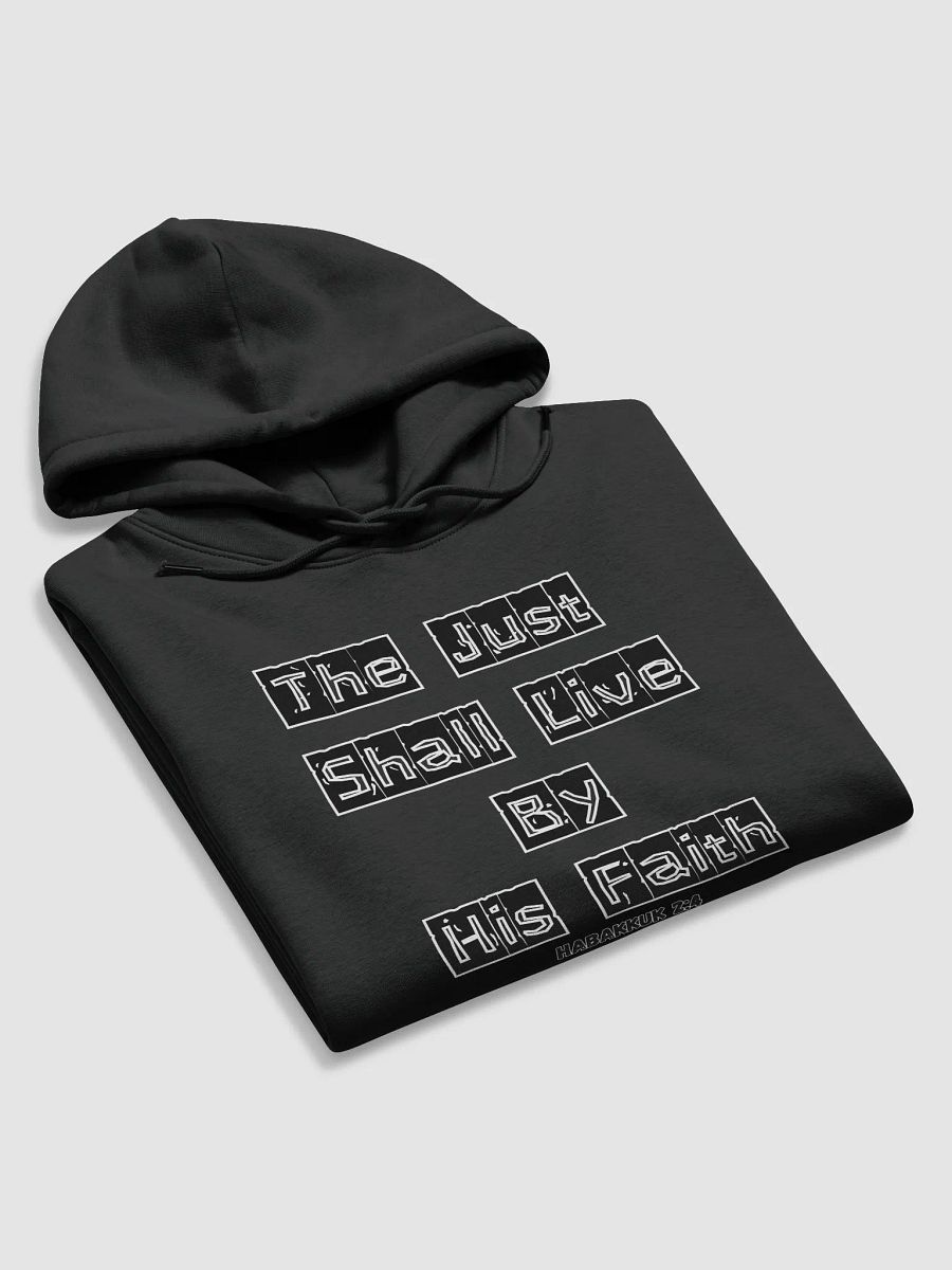 The Just Shall Live by His Faith" Organic Cotton Hoodie – Habakkuk 2:4 product image (20)