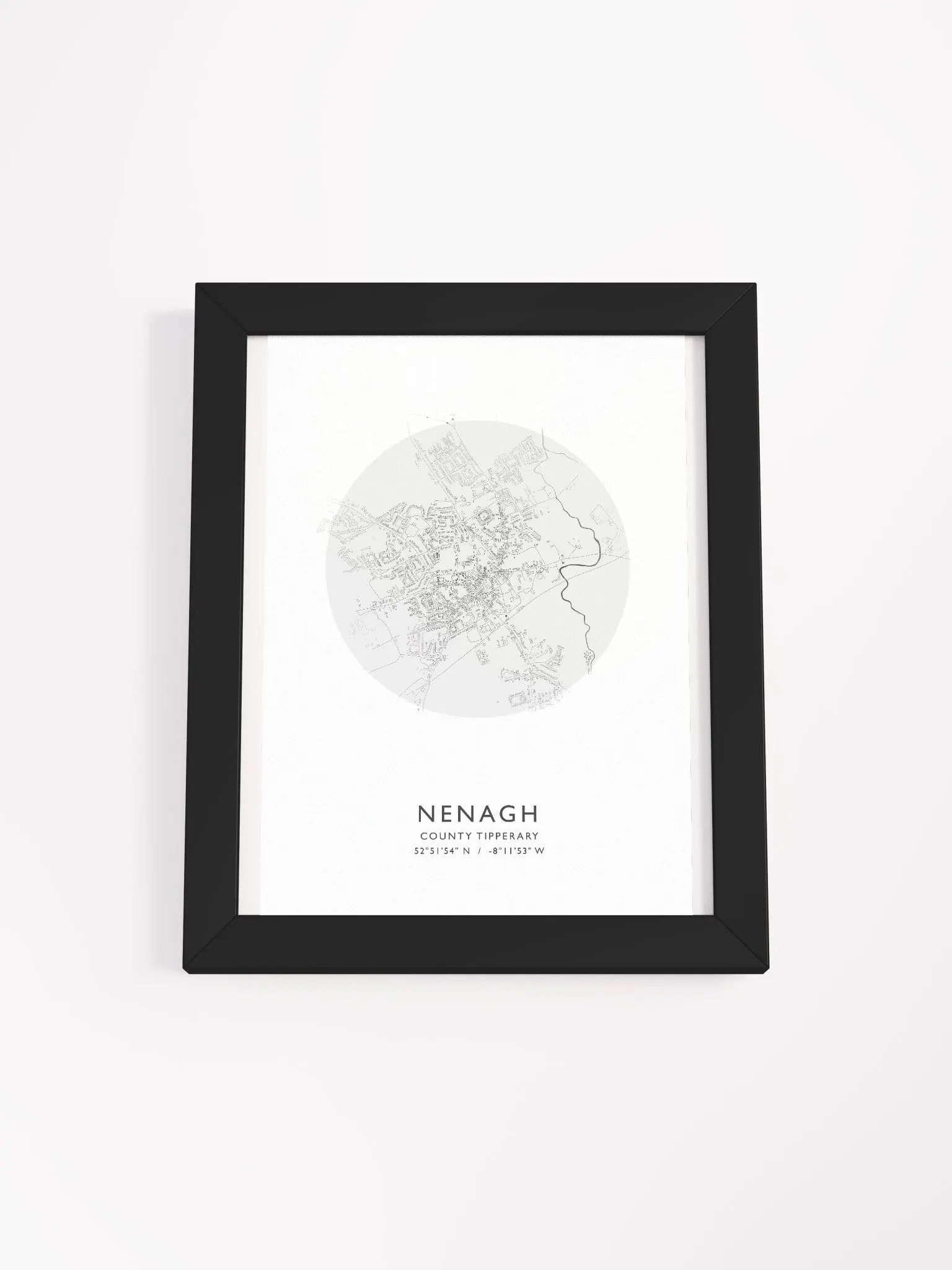 Nenagh: Framed Map (Circular) product image (2)