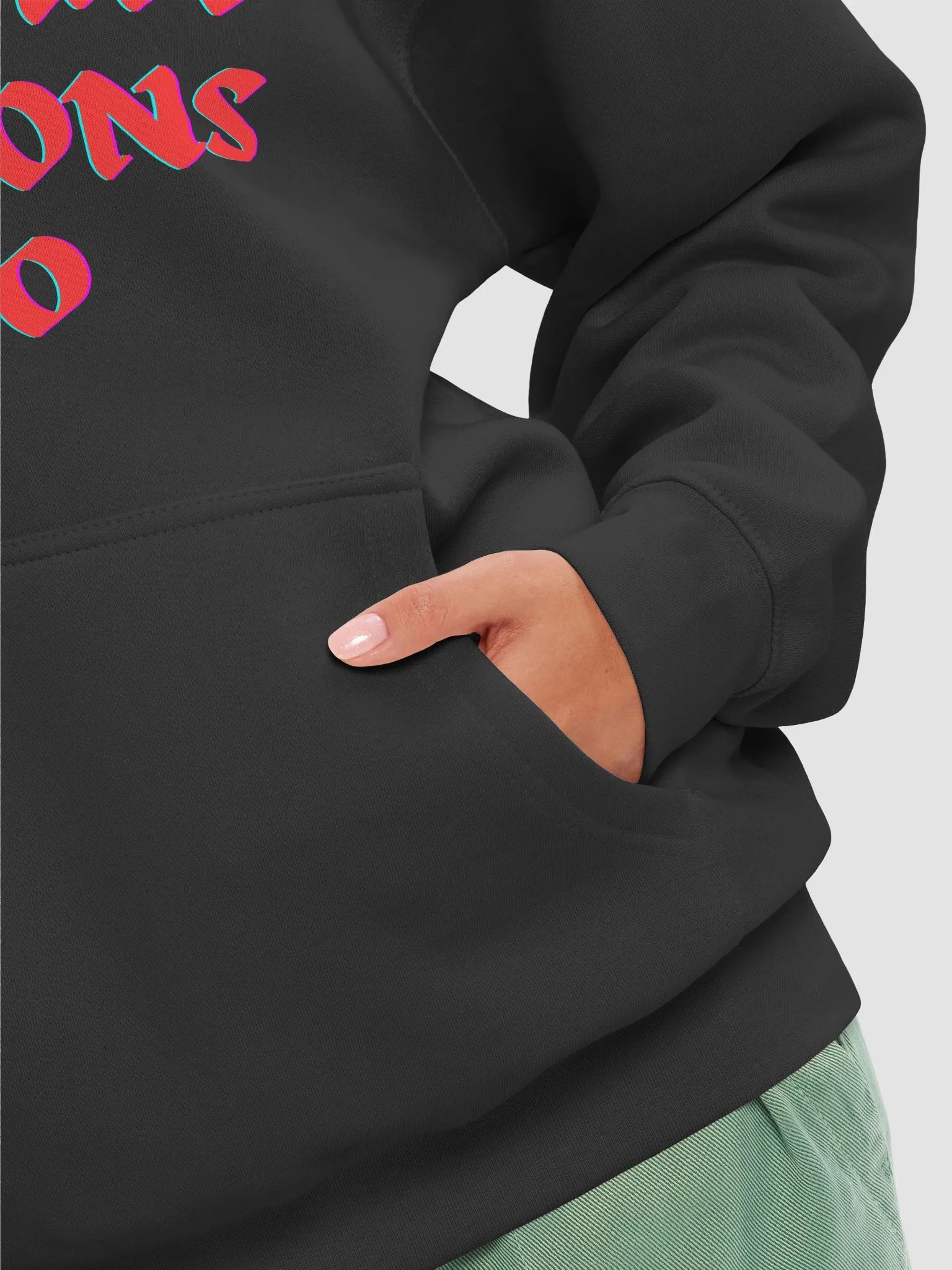 Love Me Plz Hoodie (Red Text) product image (63)