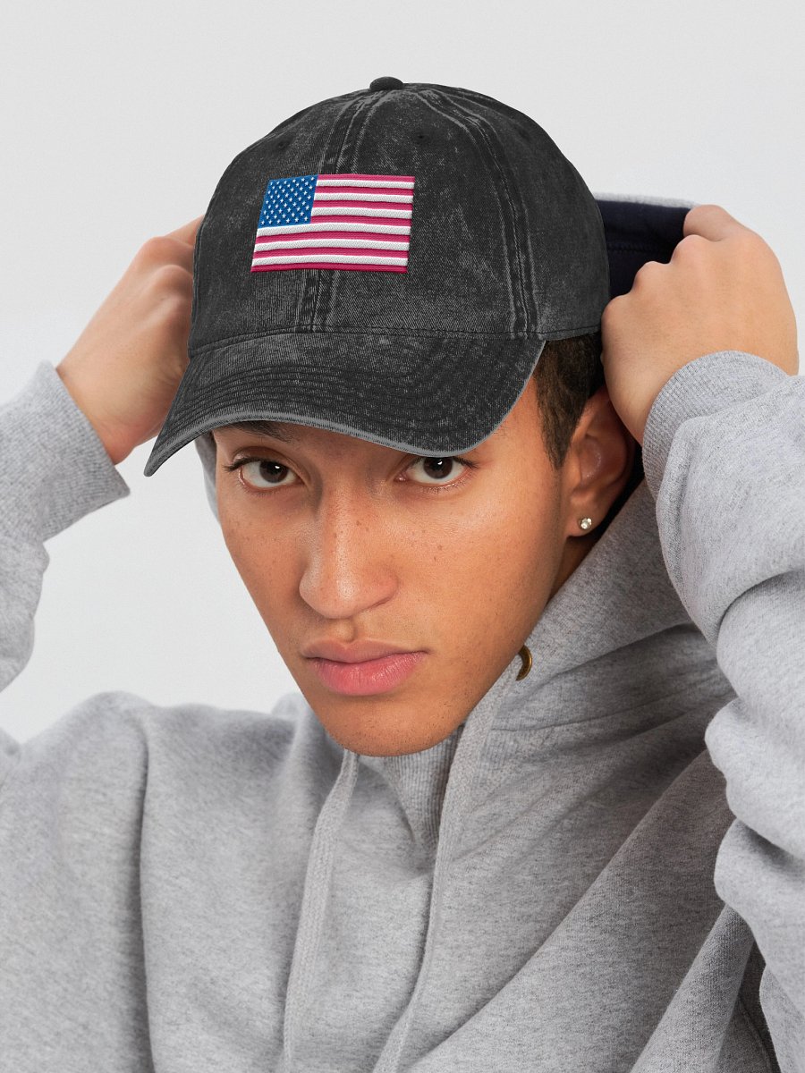 Otto Vintage Wash Dad Hat-Flag product image (6)