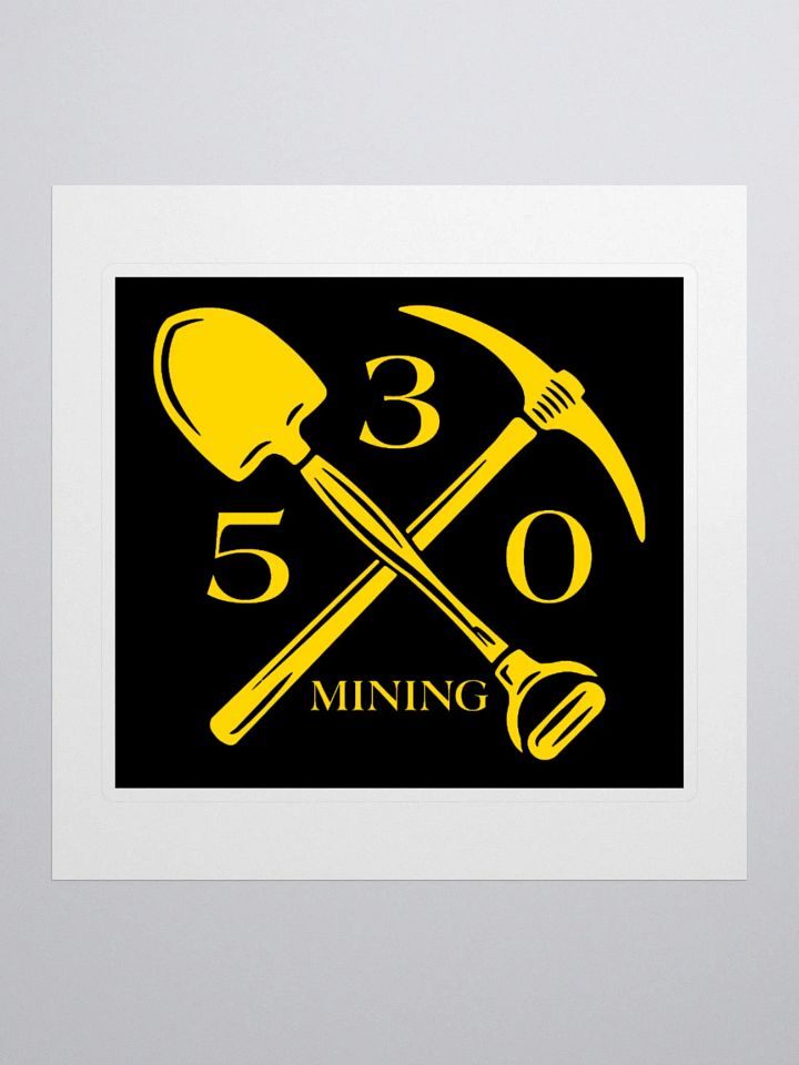 530 Mining Sticker - Black Background product image (1)