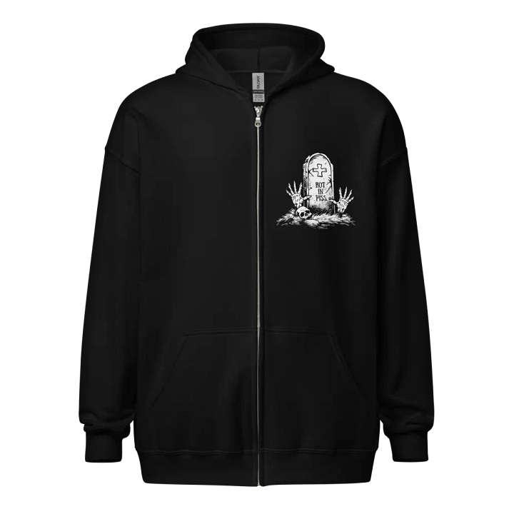 Rot in Piss Gravestone Zipper Hoodie product image (2)