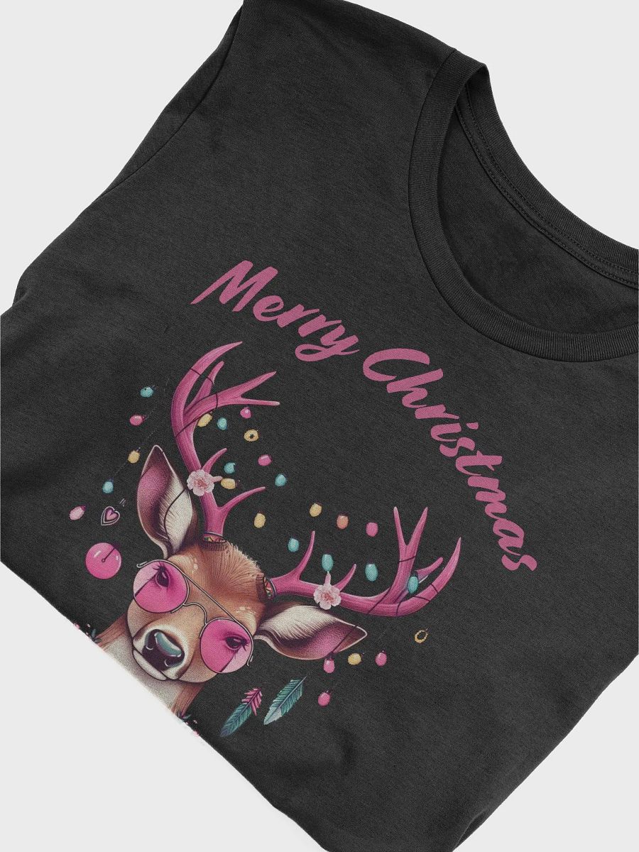 Festive Deer Merry Christmas T-Shirt product image (2)