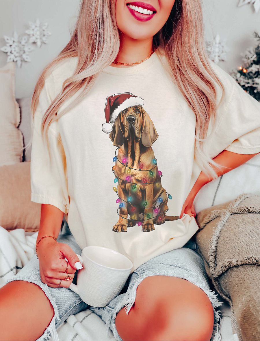 Funny Bloodhound Christmas T-Shirt for Bloodhound Paw-rents product image (16)