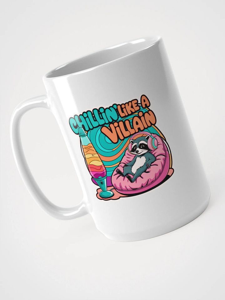 Chillin' Raccoon White Glossy Mug product image (1)