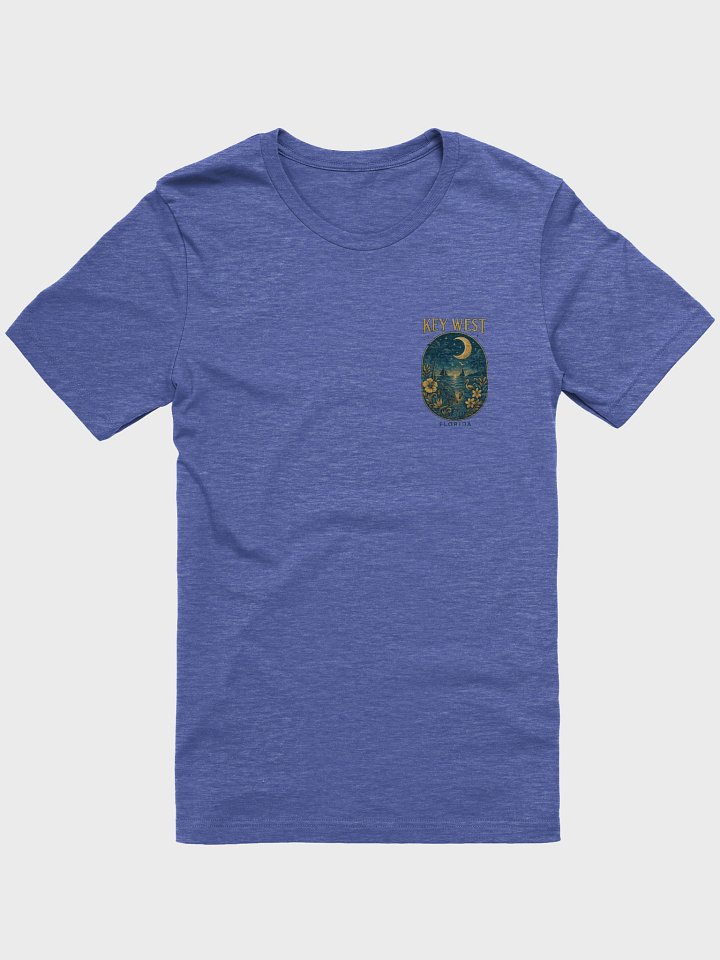 Key West Tropical T-Shirt Ultra Soft Tee with Moonlight Scene product image (2)