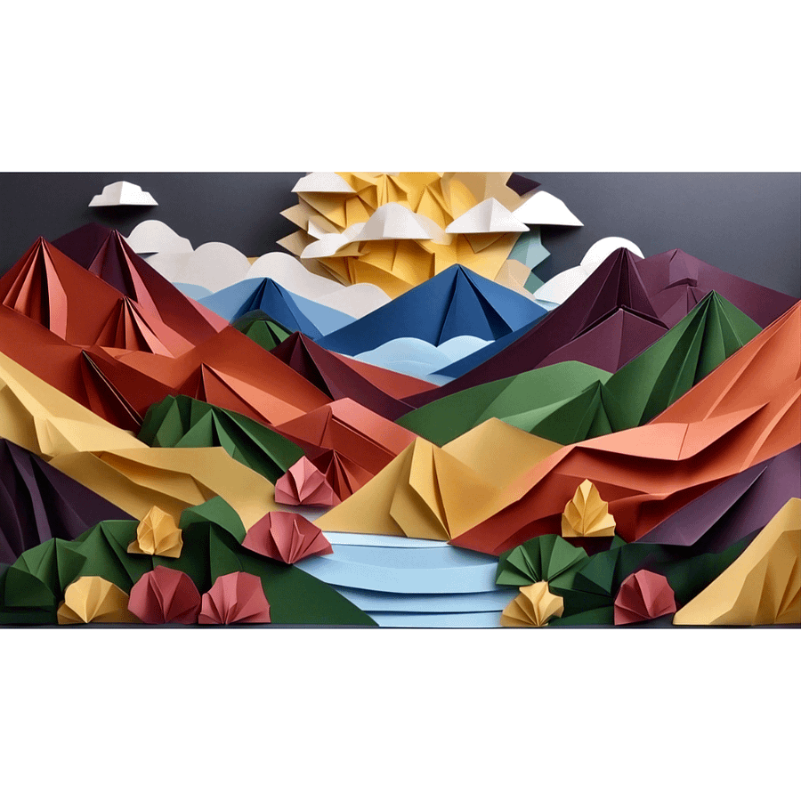 Origami Valley Wallpaper Pack product image (3)