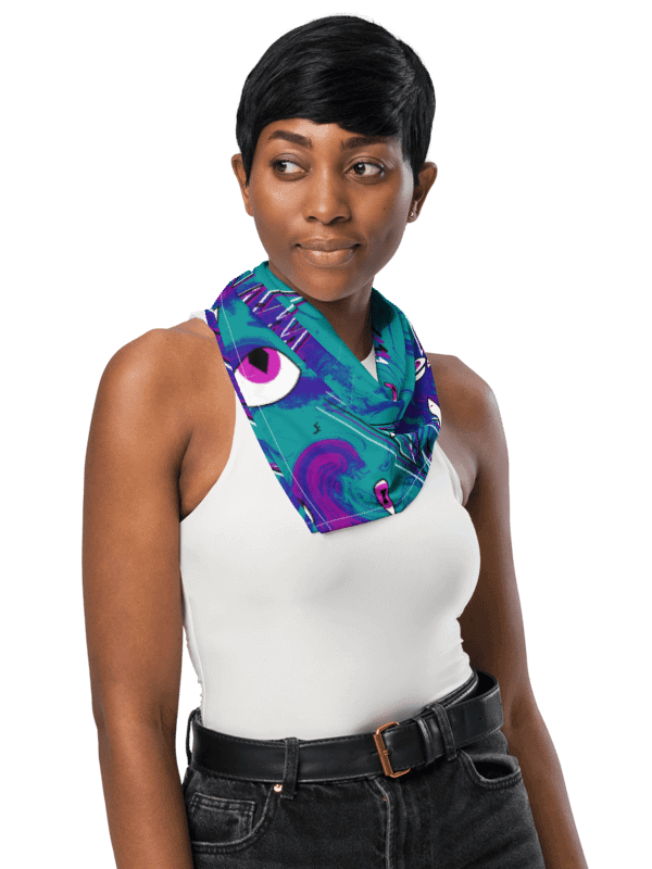 Eye and Lightning Magic (Overdose colours) Bandana product image (7)
