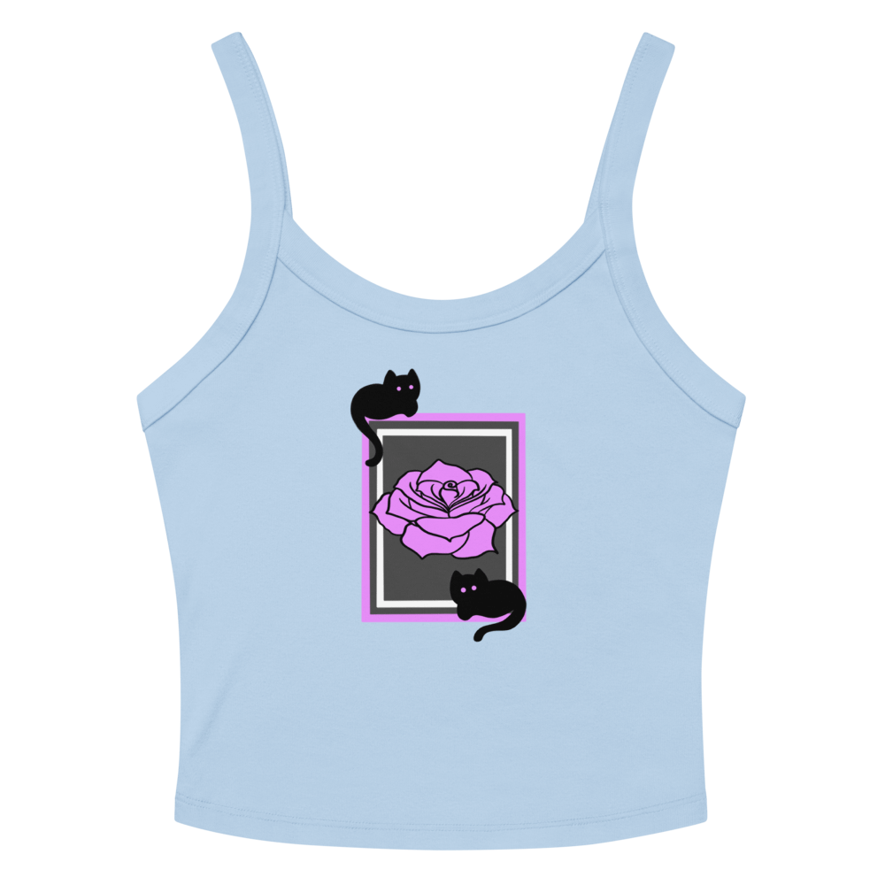 Rose Frame Kitten Crop Tank (womens) product image (6)