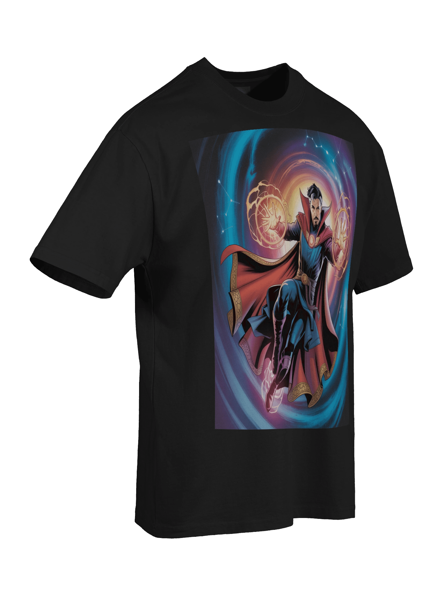 Doctor Strange Portal Swirl Oversized Faded T-Shirt – Mystic Mandala Eclipse product image (8)