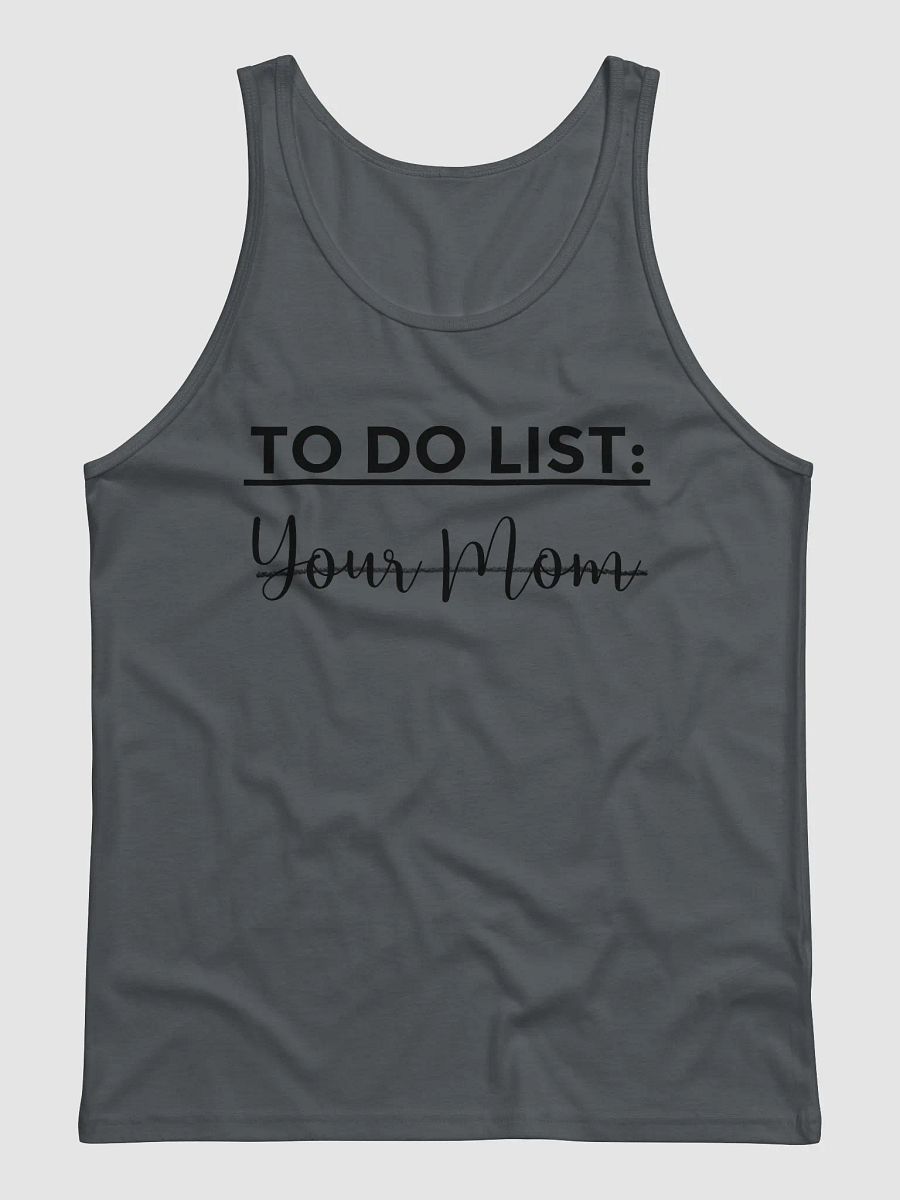 'TO DO LIST: Your Mom' Jersey Tank product image (1)