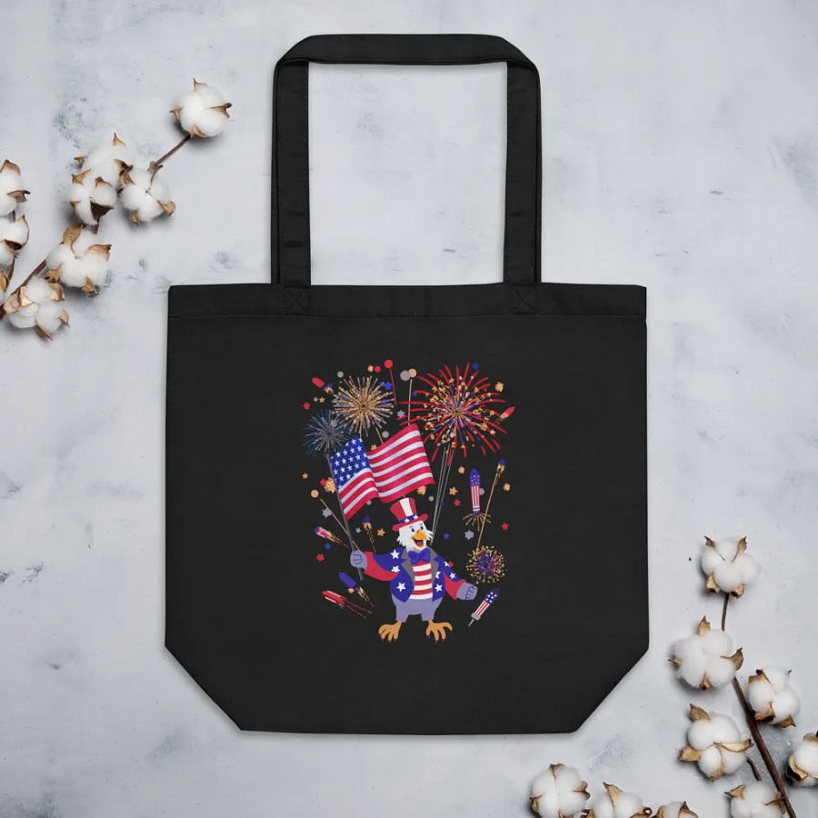 Bald Eagle Uncle Sam Fireworks Show Tote product image (3)