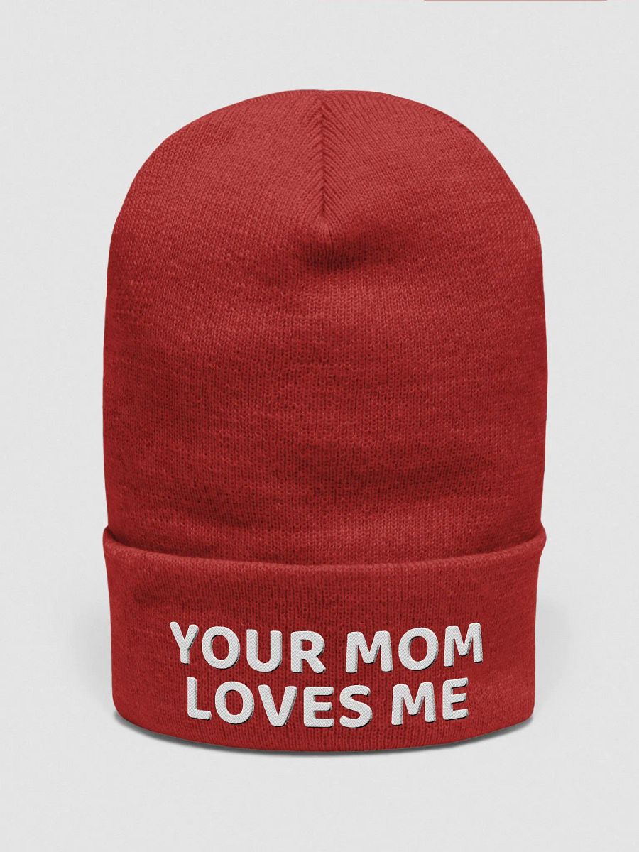 YOUR MOM LOVES ME Beanie product image (2)