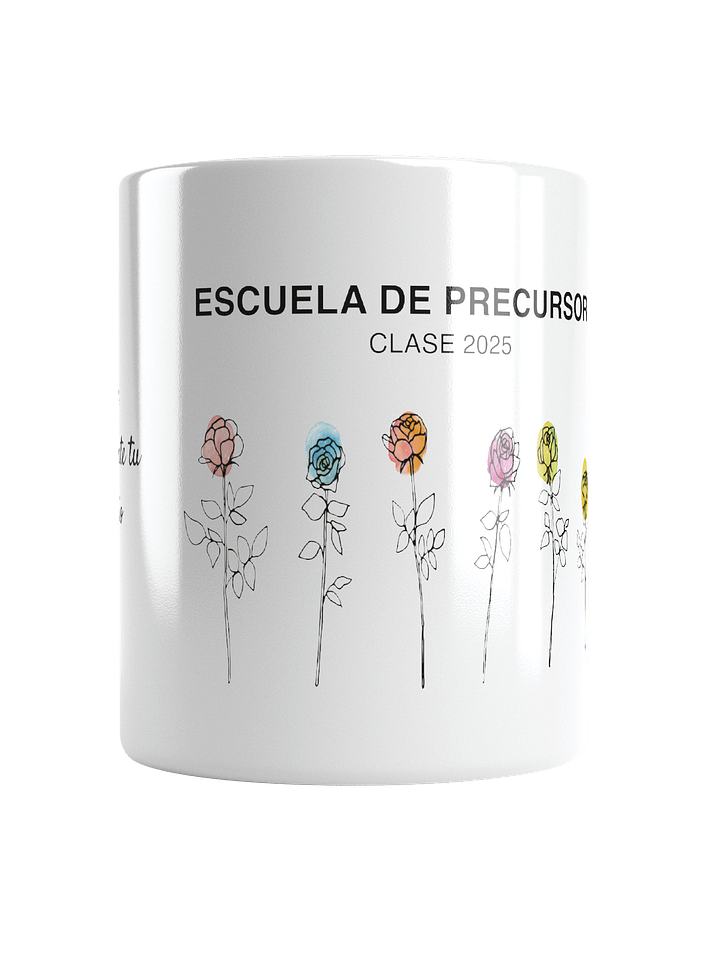 TAZA ESCUELA DE PRECURSOR 2025 FLORAL CON MARIPOSA product image (1)