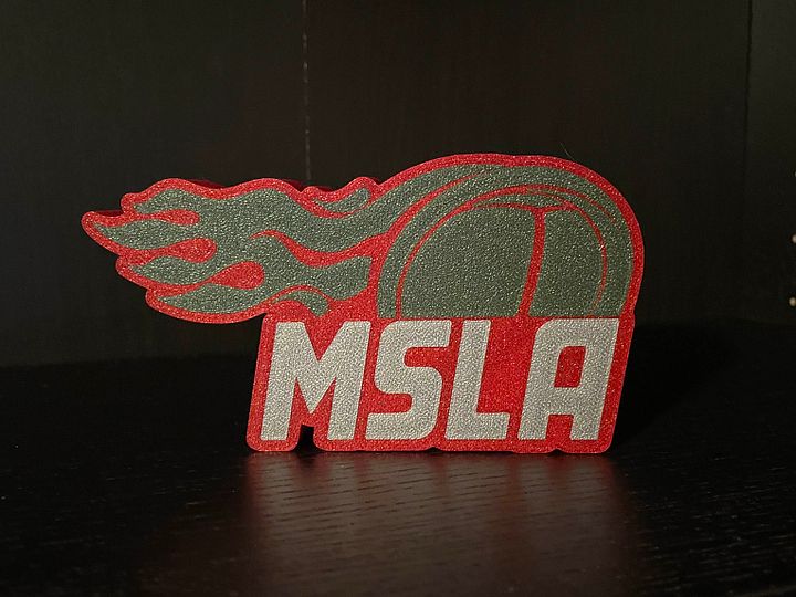 MSLA Racing Logo Lightbox - Christmas Red, Large product image (1)