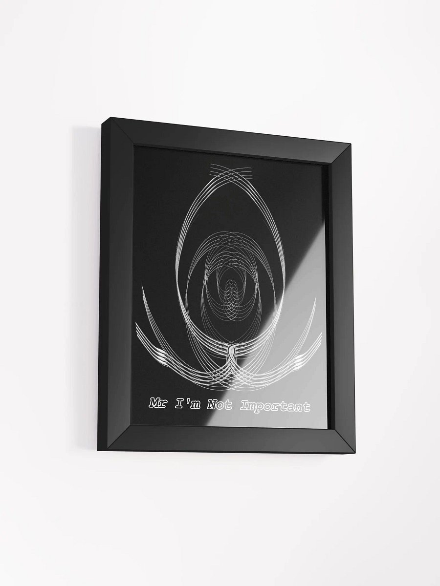 Framed - Black - High-Quality Matte Poster - Mr I'm Not Important product image (2)