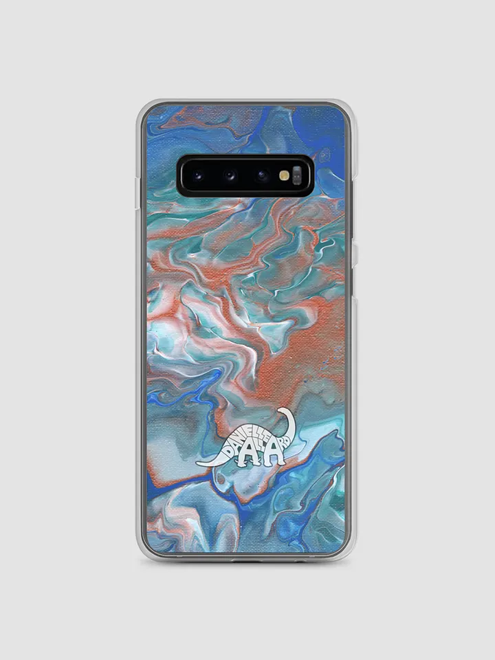 Metallic Orange Fluid Acrylic Samsung Case product image (1)